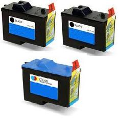 Dell 7Y743 and 7Y745 Remanufactured Ink Cartridges + EXTRA BLACK